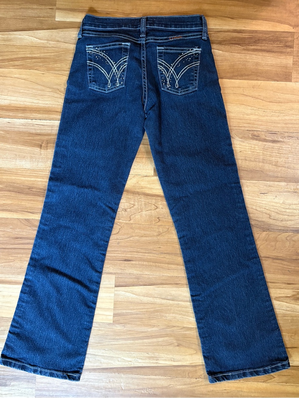 Wrangler Q Baby Ultimate Riding Jeans, Western Embellishments, Girl’s Size 12